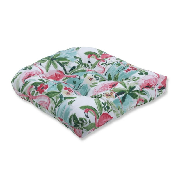 14"ACROSS SET OF 4 PINK FLAMINGO PRINT ROUND BISTRO STYLE CHAIR SEAT PADS 14"ACROSS SET OF 4 PINK FLAMINGO PRINT ROUND BISTRO STYLE CHAIR SEAT PADS